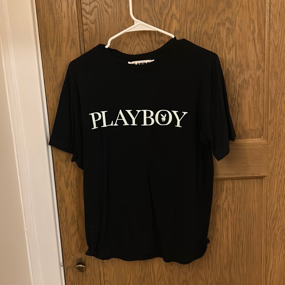 Black playboy short sleeve
